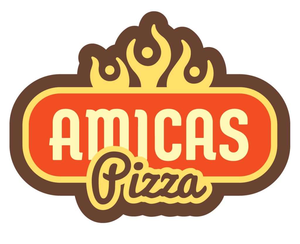 A logo of amicas pizza